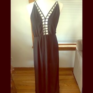 Black maxi dress large